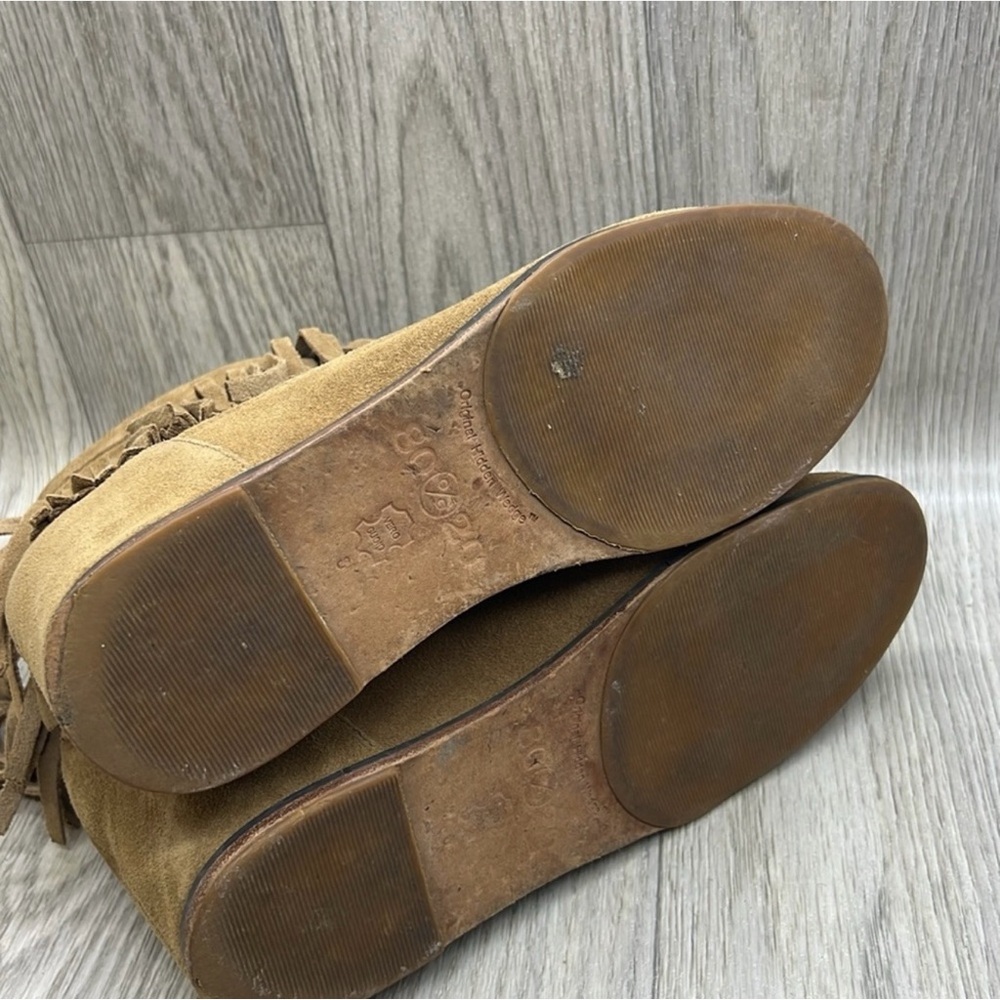 80%20 Fringe Suede Ankle Booties - Tan - Picture 6 of 11